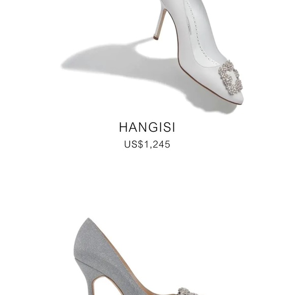 Manolo Blahnik Leather Heals Made in Italy size 37.5-38 - Picture 15 of 15